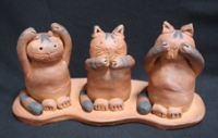 terracotta cats